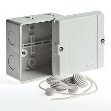 Коробка распр.О/П 98х98х60мм сер. IP55 Тусо  Рувинил 67048