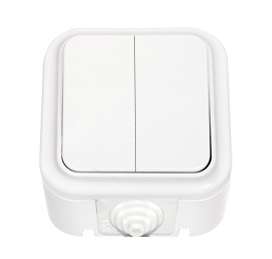 Выключатель 2-кл. ОП А5 6-224 белый IP54 Без НДС п.п.1,16 п.1ст.118 НК