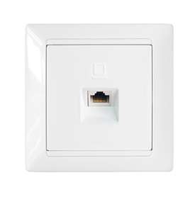 Розетка 1-м компьютерная РК18-006 белый Без НДС п.п.1,16 п.1ст.118 НК