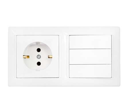 Блок 3В-РЦ-695 (3-кл.выкл.+роз. с заземл.) белый Без НДС п.п.1,16 п.1ст.118 НК