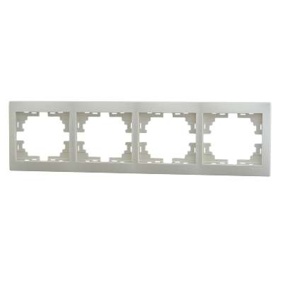 701-0300-149 Рамка 4-м Mira гориз.крем.Lezard