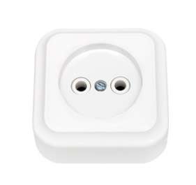 Розетка 1-м ОП РА16-255 без заземл. белый Без НДС п.п.1,16 п.1ст.118 НК