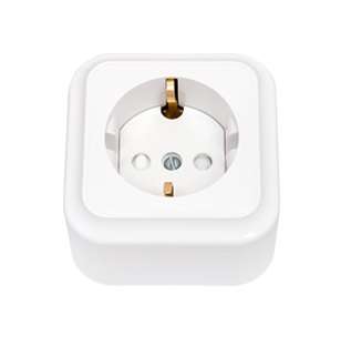 Розетка 1-м ОП РА16-280 с заземл. со шторками белый Без НДС п.п.1,16 п.1ст.118 НК