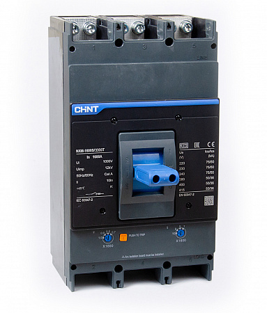 Авт. выкл. NXM-1600S 3P 1250A 50kA с регулир. расцепителем (R) CHINT 844318