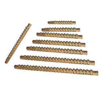 Шина PEN "земля-ноль" 6х9мм 16/2 (16групп/крепеж по краям) ИЭК YNN11-16-100