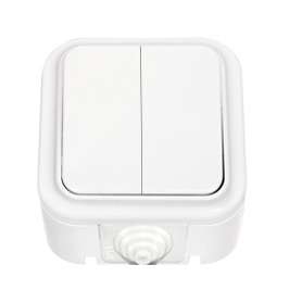 Выключатель 2-кл. А(6+6) 10-873 для управления цепями белый IP54 Без НДС п.п.1,16  п.1ст.118 НК