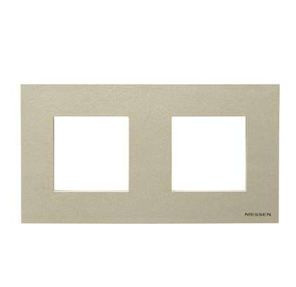 Рамка 2-м 4мод. Zenit шампань ABB 2CLA227200N1901