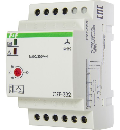 Реле контроля фаз CZF-332