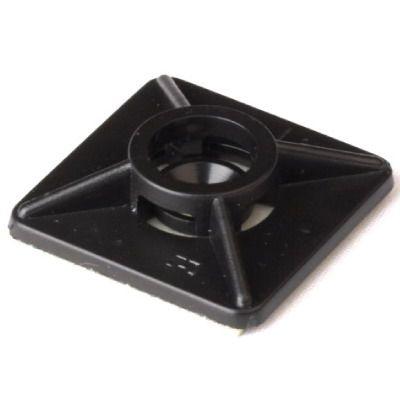 База монтажная самокл. для двух хомутов 19х19 бел. (уп.100шт) DKC 25467