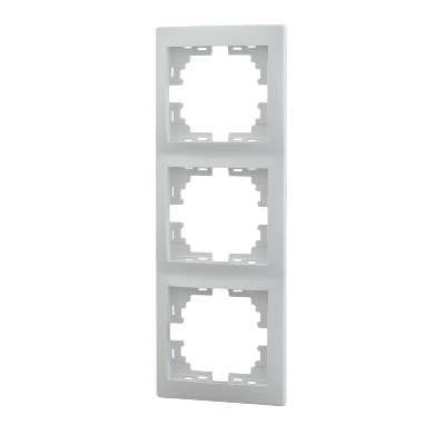 701-0200-153 Рамка 3-м Mira верт.бел.Lezard