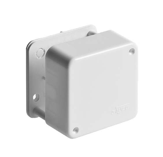 Коробка распр.О/П 79х79х32мм (4клем) белая Рувинил 65004