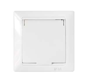 Розетка 1-м РС16-394 с заземл. со шторками белый IP44 Без НДС п.п.1,16 п.1ст.118 НК