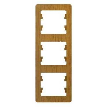 Рамка 3-м Glossa вертик. дуб SE GSL000507