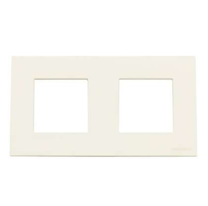 Рамка 3-м 6мод. Zenit серебристый ABB 2CLA227300N1301