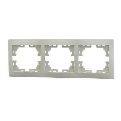 Рамка 3-м Мира горизонт. крем. Lezard 701-0300-148