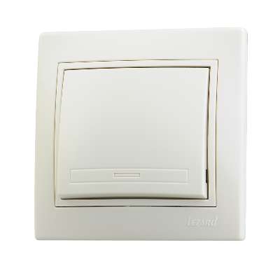 701-0303-100 Выключатель 1-кл. Mira крем. Lezard