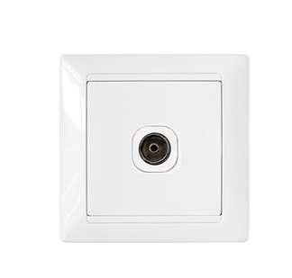 Розетка 1-м телевизионная ТР-042 белый Без НДС п.п.1,16 п.1ст.118 НК