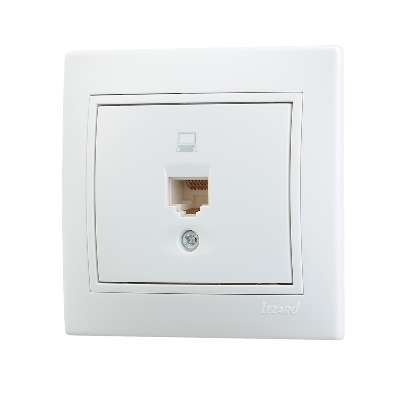 701-0202-139 Розетка 1-м Mira компьютерная RJ-45 бел.Lezard