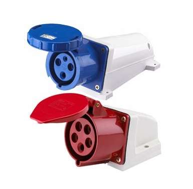 Розетка ОП 16А 380В 3P+E+N тип. роз. 115 IP44 SchE 26030DEK