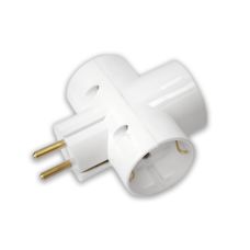 Разветвитель 3-м с заземл. белый Bylectrica РВ16-377