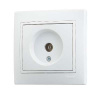 701-0202-129 Розетка TV проходная Mira бел. Lezard