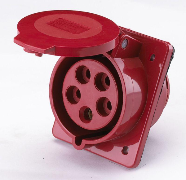 Розетка ОП 32А 380В 3P+E+N тип. роз. 125 IP44 SchE 26033DEK