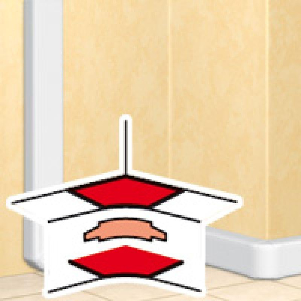 Угол внутренний 105х50 бел. Leg 010605