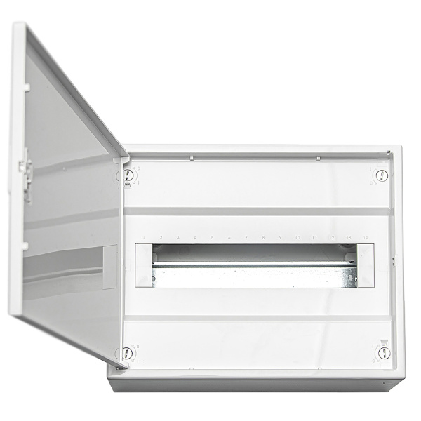 Щит навесной 1 ряд 12+2 мод. белая дверца IP40 N12ALFA W