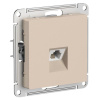 Розетка телефонная 1-м СП AtlasDesign RJ11 механизм песочный SE ATN001281