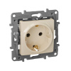 Механизм розетки 1-м Etika с заземл. винт сл.кость Leg 672321