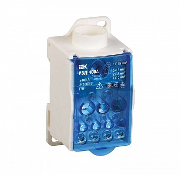 Блок распределительный на DIN-рейку РБД-400А ИЭК RBD-400