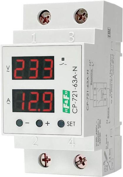 Реле контроля напряжения CP-721-63A-N