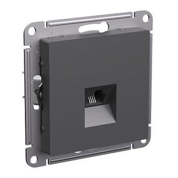 Розетка телефонная 1-м СП AtlasDesign RJ11 механизм базальт SE ATN001481