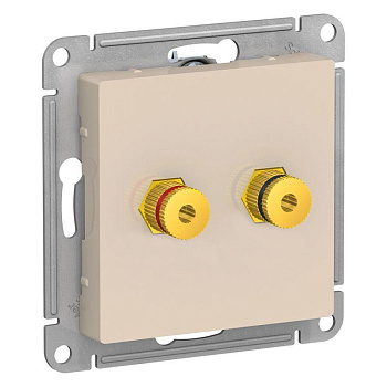 Аудиорозетка 2-м AtlasDesign беж SE ATN000287