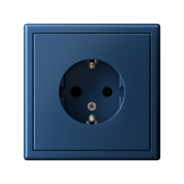 Розетка ArtGallery 16А с заземл. защ. шторки механизм аквамарин SE GAL001145