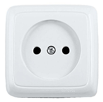 Розетка 2-м ОП РА16-103 с заземл. со шторками белый IP54 Без НДС п.п.1,16 п.1ст.118 НК