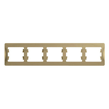 Рамка 5-м Glossa горизонт. титан SЕ GSL000405