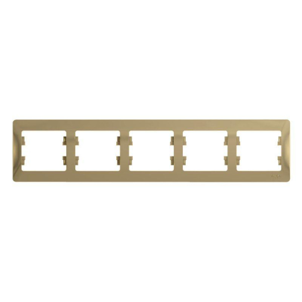 Рамка 5-м Glossa горизонт. титан SЕ GSL000405