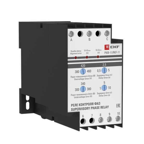 Реле контроля фаз РКФ-11 EKF rkf-11