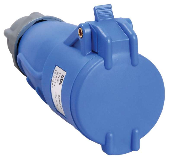 Розетка переносная 2P+PE 16А 220В Magnum ССИ-213 IP44 IEK PSN21-016-3