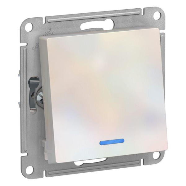 Механизм переключателя проходного 1-кл. AtlasDesign (сх.6а) 10АХ с подсветкой базальт SE ATN001463