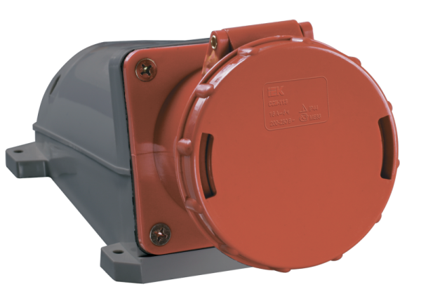 Розетка ОП 63А 380В 3P+PЕ ССИ-134 IP54 ИЭК PSR12-063-4