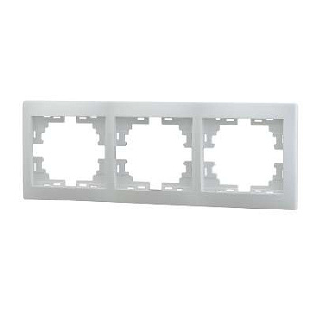 701-0200-148 Рамка 3-м Mira гориз.бел.Lezard