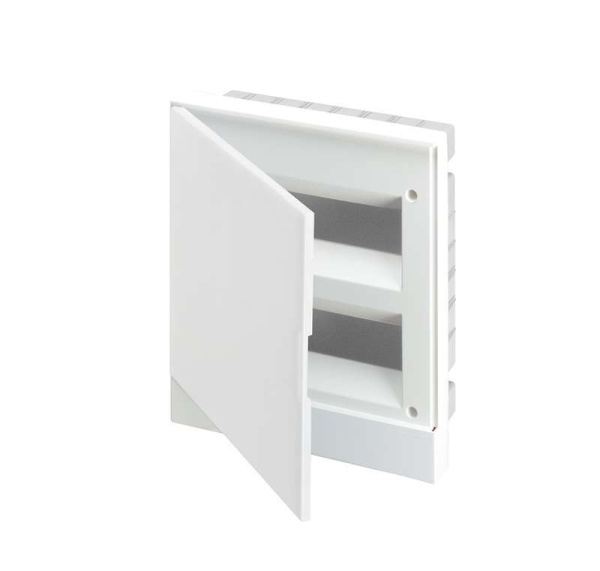 Бокс в нишу Basic E 24М бел. непрозр. дверь (с клемм) ABB 1SZR004002A1107
