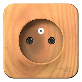 Розетка 1-м ОП Blanca 16А IP20 250В без заземл. без защ. шторок с изолир. пласт ясень SE BLNRA000115