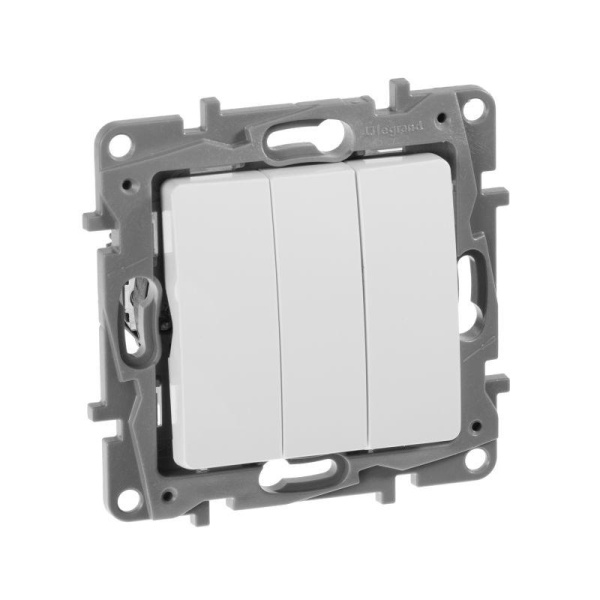 Механизм выключателя 3-кл. Etika винт. зажим бел. Leg 672213