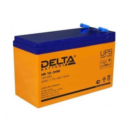 Аккумулятор 12В 9А.ч Delta HR 12-34W