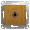 Розетка телевизионная TV Glossa коннектор механизм дуб SE GSL000593