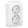 Розетка 2-м ОП Blanca 16А IP20 250В без заземл. без защ. шторок с изолир пласт бел. SE BLNRA000211
