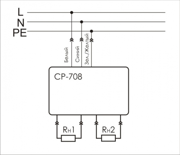 Реле напряжения для однофазной сети CP-708